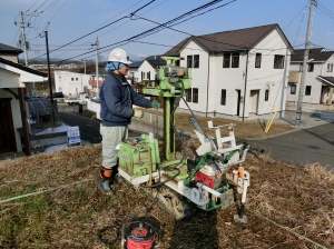 地盤調査　鎌田工務店