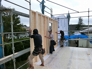 枠組壁構法の建て方（フレーミング）