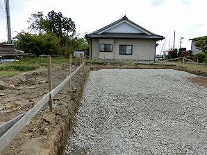 基礎工事　鎌田工務店　富谷市