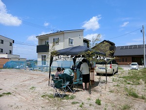 大崎市S様邸　Q1住宅の地鎮祭執り行って頂きました。