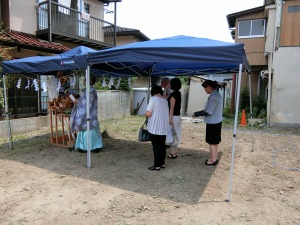 地鎮祭を行いました。