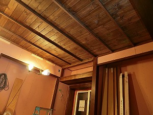 塗装工事　モルーディング壁、竿縁天井和室