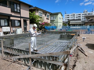 仙台市宮城野区K様邸　基礎配筋検査合格