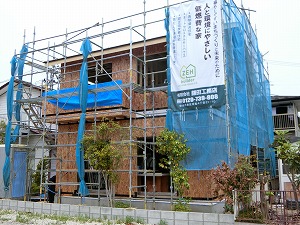 仙台市泉区Ｋ様邸　フレーミング（建て方工事）完了
