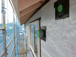 透湿防水シートの施工方法 断熱気密工事