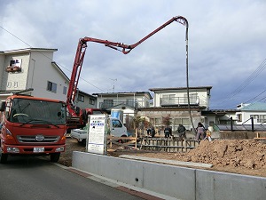 鎌田工務店,基礎工事完,外部内部給排水工事完了,建て方工事,住宅