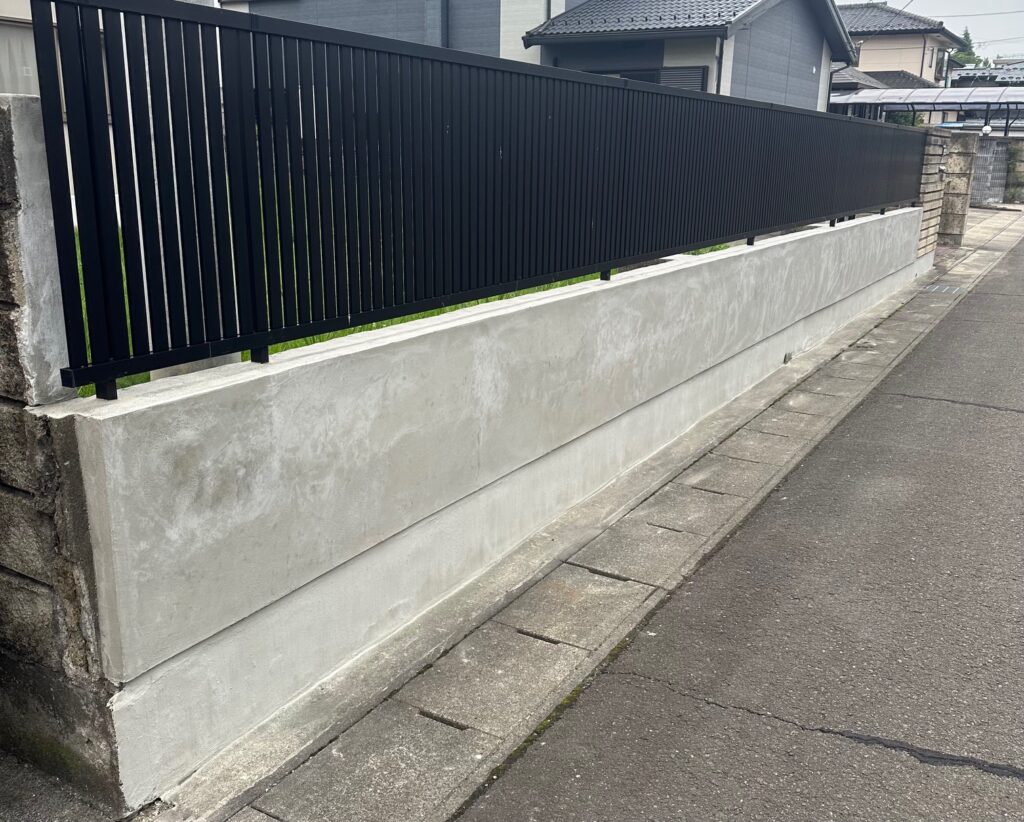 大谷石塀の修繕工事