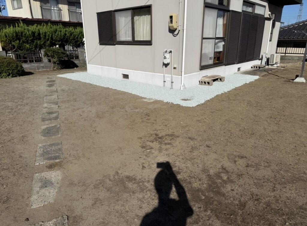 【施工事例】住まいを守る外まわり整備|整地+防犯対策(仙台市)